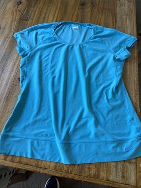 Nike Women's Short-Sleeve Tee - Aqua Blue